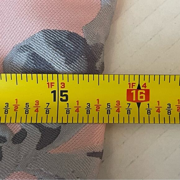 Badgley Mischka Powder Pink With Blue Floral Royal CastleCore Dress NWOT Size 6 - Picture 13 of 15